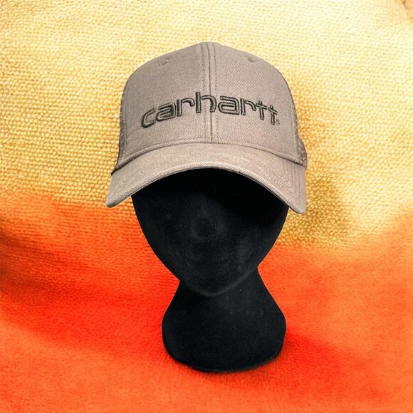 Carhartt Odessa Baseball Cap Snapback Trucker Hat Mesh Back Brown Adjustable - Picture 1 of 7